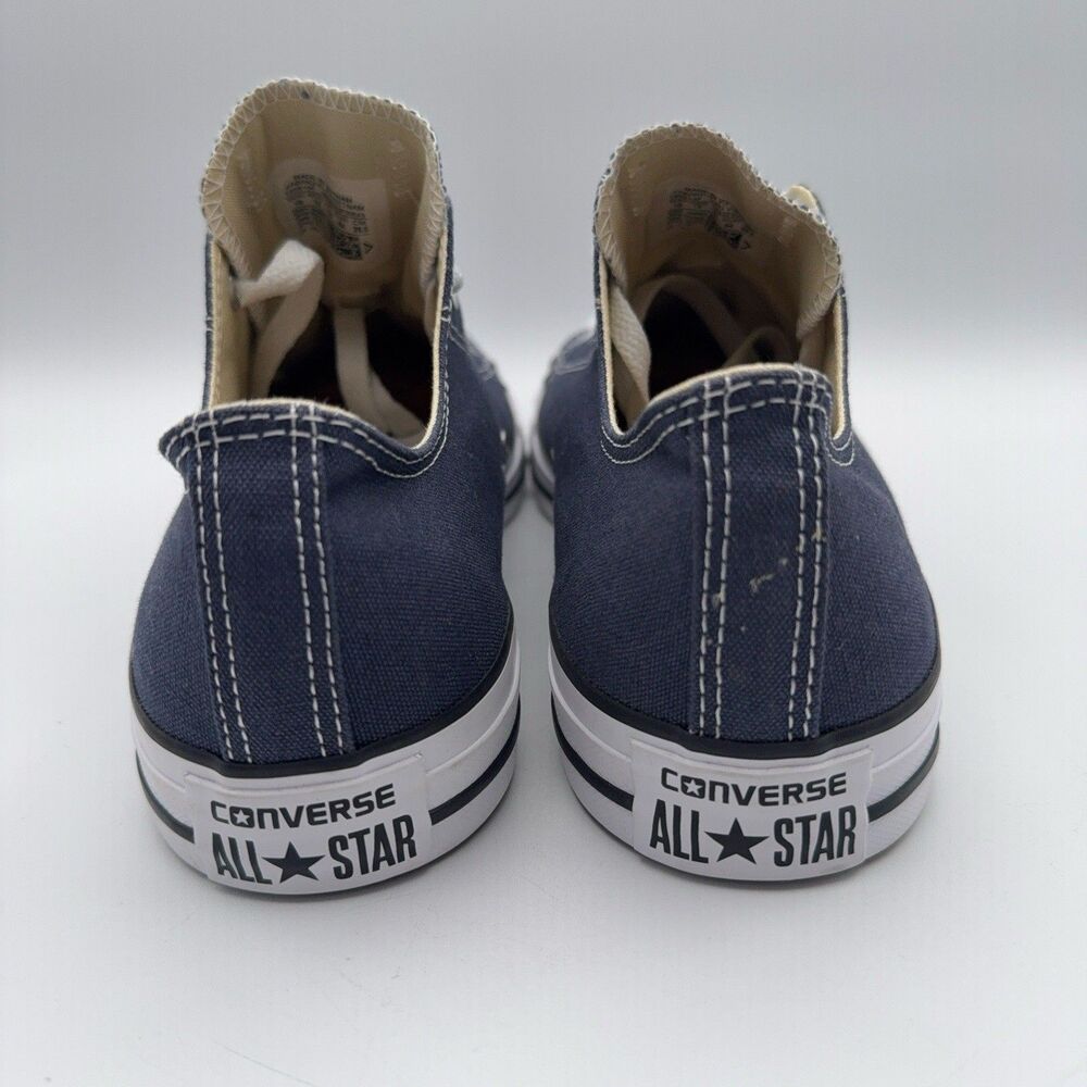 Converse Chuck Taylor All Star Low Top Navy Blue Canvas Sneakers Men’s 10 Womens - Picture 9 of 10